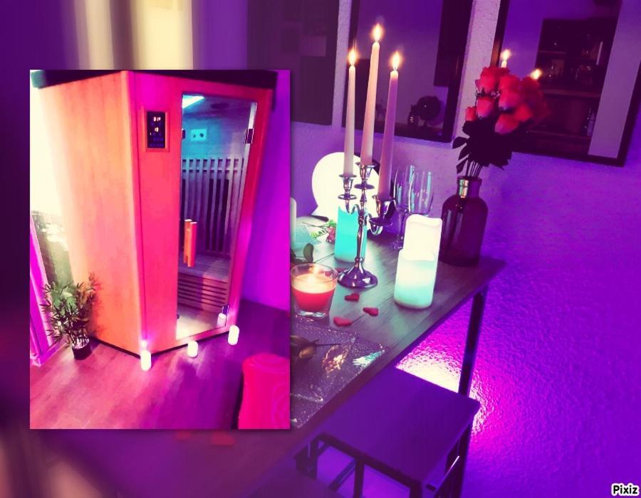 Luxe Sauna Privatif Et Grand Bain Jacuzzi A Deux A Biscarosse Plage Pour Nuit Romantique Avec Decoration Led Et Bougies Biscarrosse Exterior foto