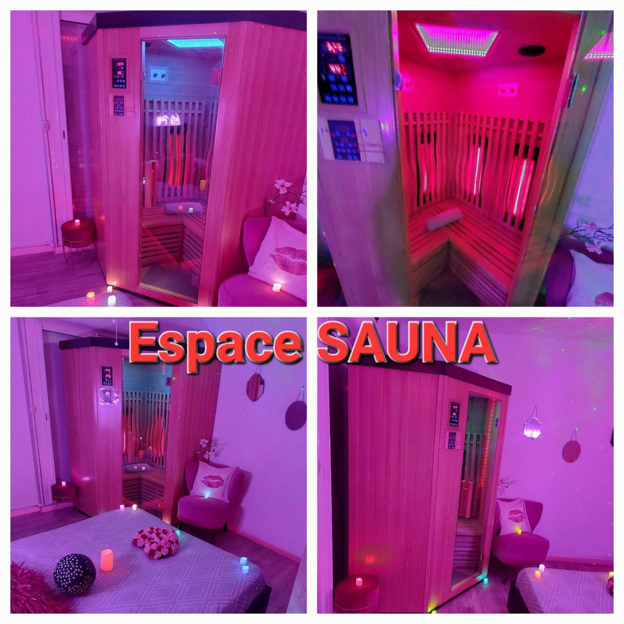 Luxe Sauna Privatif Et Grand Bain Jacuzzi A Deux A Biscarosse Plage Pour Nuit Romantique Avec Decoration Led Et Bougies Biscarrosse Exterior foto